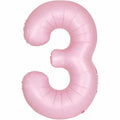 Number 3 Foil Balloon - Lovely Pink 34 Inch for Birthdays Foil Balloon Number 3 Foil Balloon - Lovely Pink 34 inch