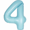 Number 4 Foil Balloon - Powder Blue 34 Inch for Birthdays Foil Balloon Number 4 Foil Balloon - Powder Blue 34 inch