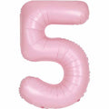 Number 5 Foil Balloon - Lovely Pink 34 Inch for Birthdays Foil Balloon Number 5 Foil Balloon - Lovely Pink 34 inch
