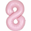 Number 8 Foil Balloon - Lovely Pink 34 Inch for Birthdays Foil Balloon Number 8 Foil Balloon - Lovely Pink 34 inch