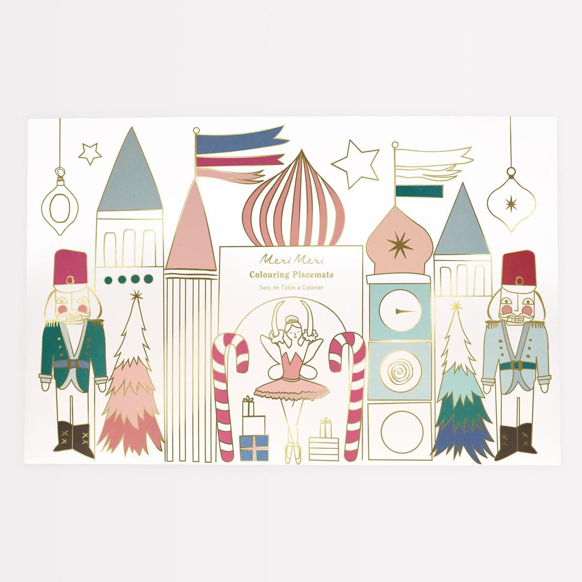 Nutcracker Colouring Placemats x 8 Tableware Nutcracker Colouring Placemats x 8