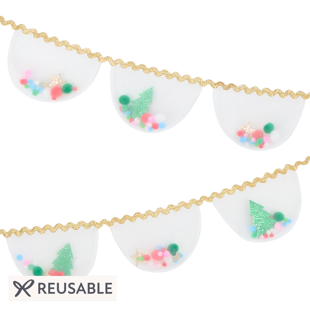 Organza Christmas Pompom Garland | Meri Meri Christmas Garlands Bunting Organza Christmas Pompom Garland