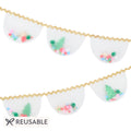 Organza Christmas Pompom Garland | Meri Meri Christmas Garlands Bunting Organza Christmas Pompom Garland