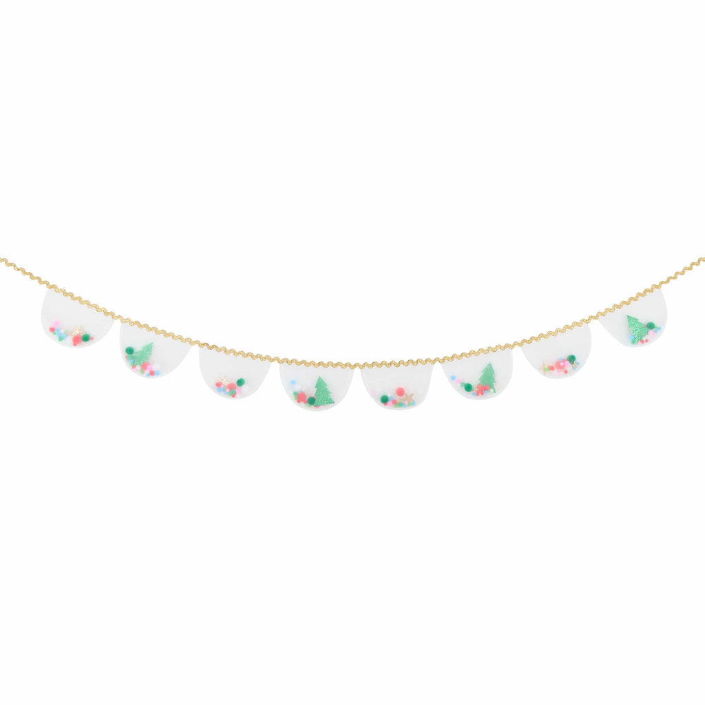 Organza Christmas Pompom Garland | Meri Meri Christmas Garlands Bunting Organza Christmas Pompom Garland
