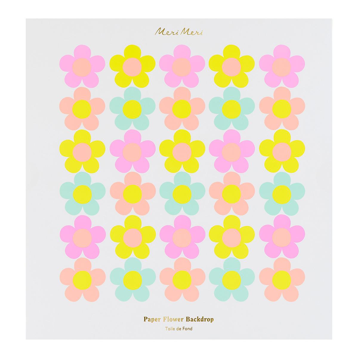 Paper Flower Party Backdrop | Meri Meri | Little Big Party Party Decorations Paper Flower Party Backdrop