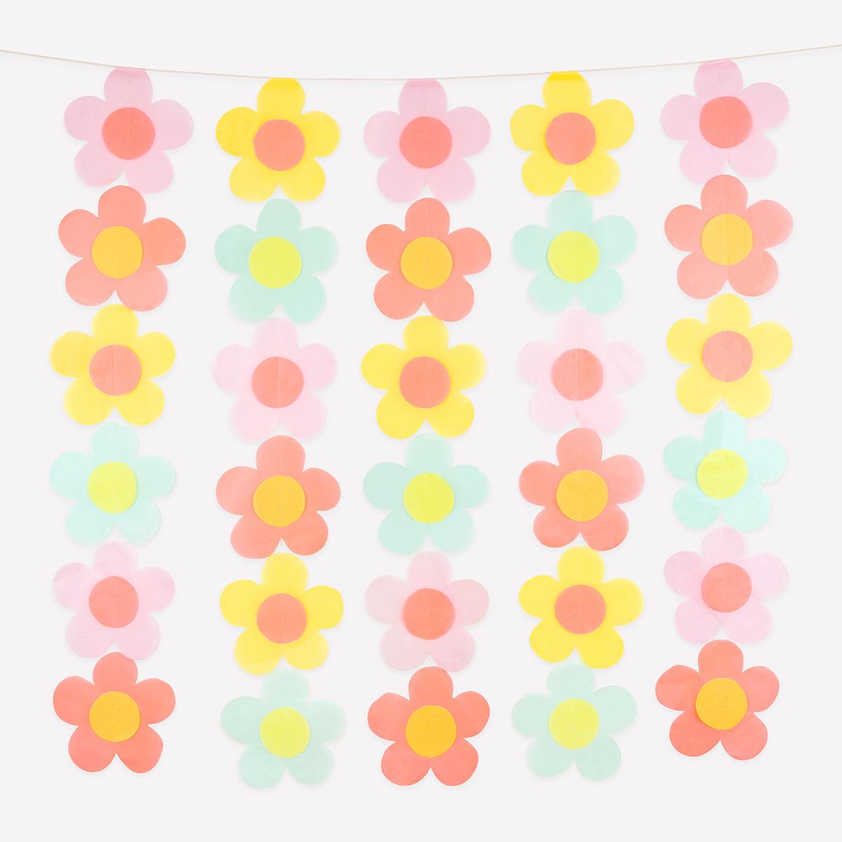Paper Flower Party Backdrop | Meri Meri | Little Big Party Party Decorations Paper Flower Party Backdrop