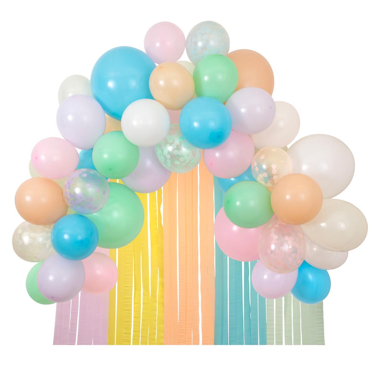 Pastel Balloon & Streamer Garland Kit | Meri Meri Balloon Garlands Balloons Pastel Balloon & Streamer Garland Kit (50 balloons)