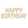 Pastel Beige Happy Birthday Balloon Kit Balloons Pastel Beige Happy Birthday Balloon Kit