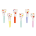 Pastel Confetti Party Blowers (Set of 6) | Polka Dot Whistles party blower Pastel Confetti Party Blowers - Set of 6