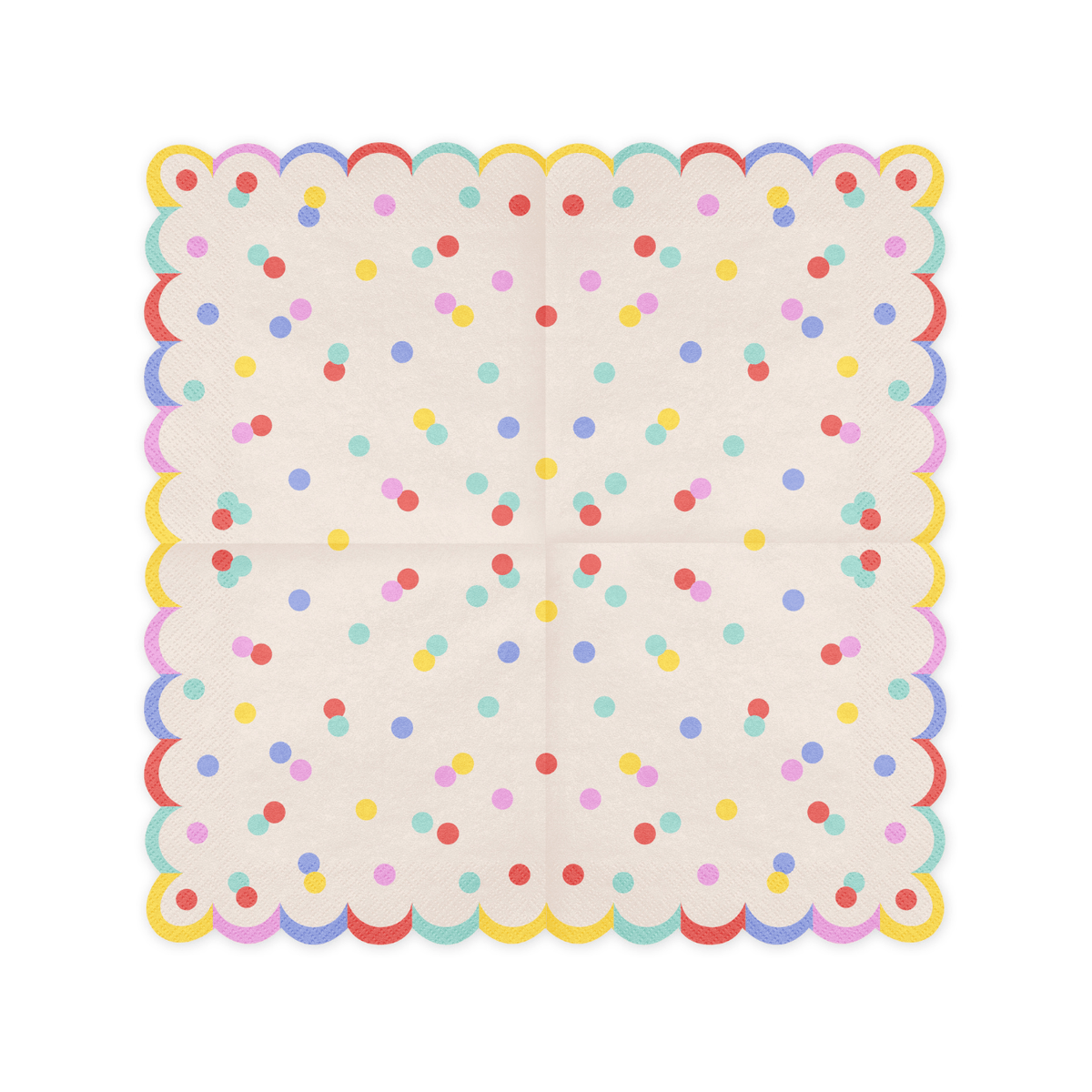 Pastel Confetti Party Napkins (Pack of 20) | Polka Dot Napkins Paper Napkins Pastel Confetti Party Napkins - Pack of 20