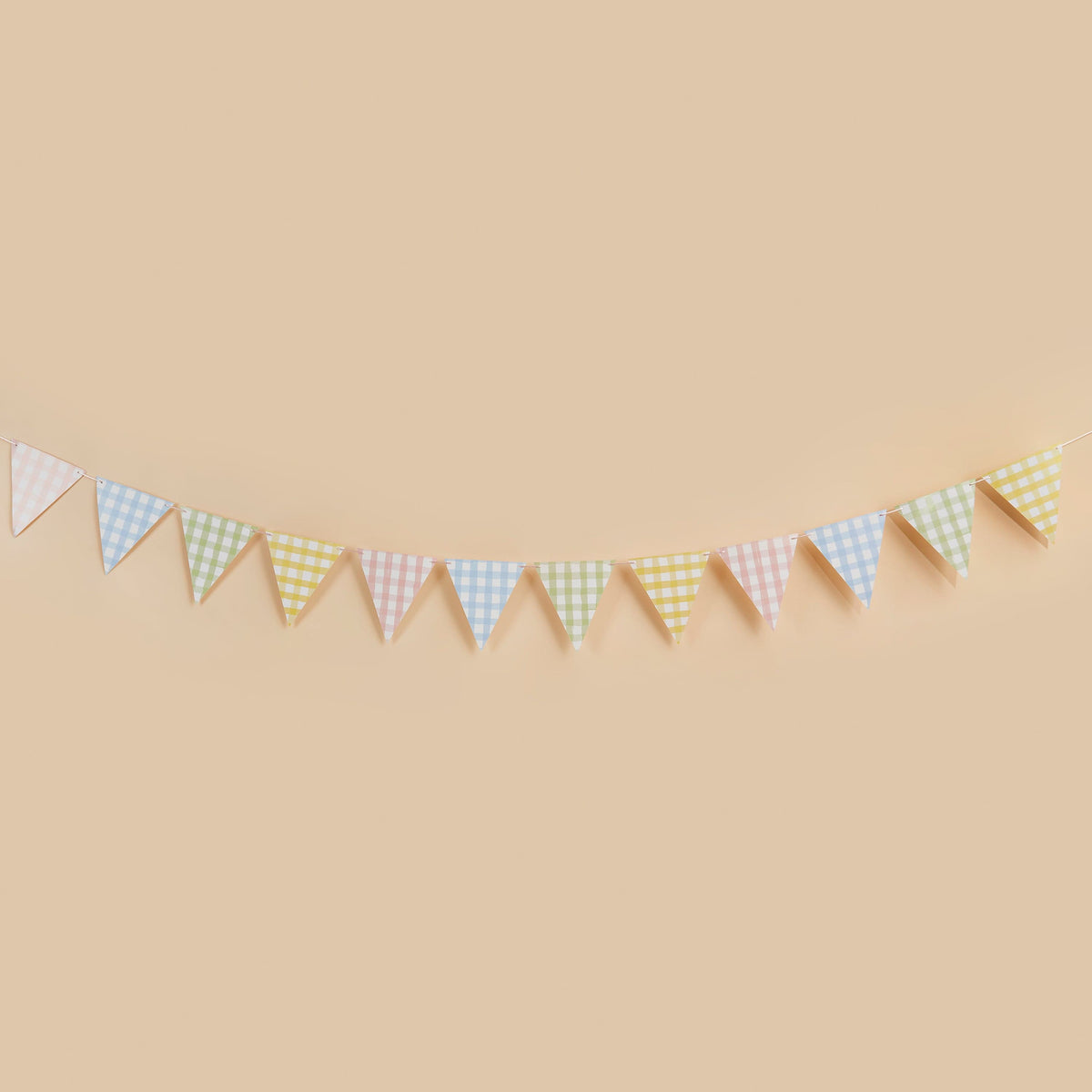 Pastel Gingham Bunting - 2.5m Bunting Pastel Gingham Bunting - 2.5m