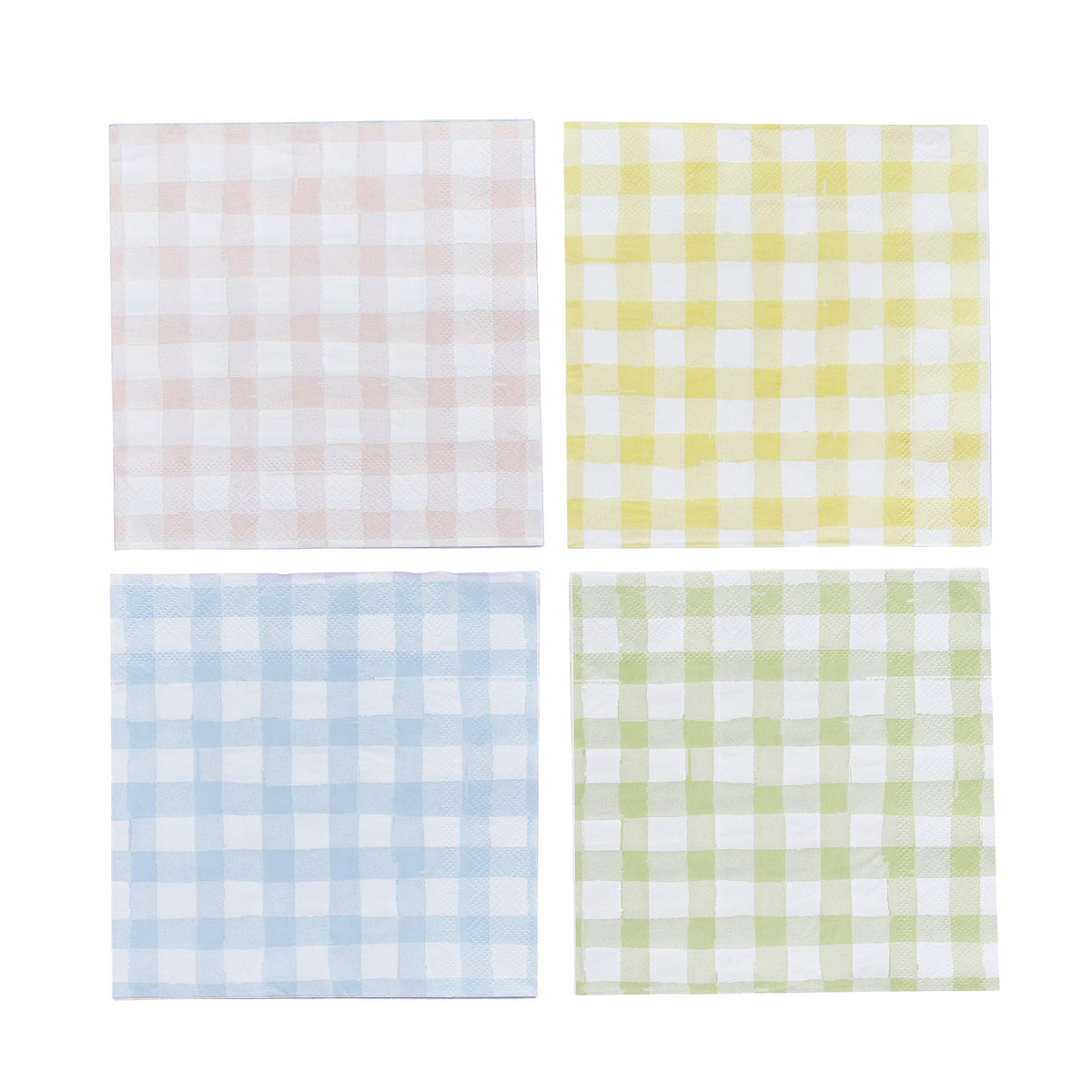 Pastel Gingham Party Napkins x 16 Paper Napkins Pastel Gingham Party Napkins x 16
