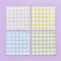 Pastel Gingham Party Napkins x 16 Paper Napkins Pastel Gingham Party Napkins x 16