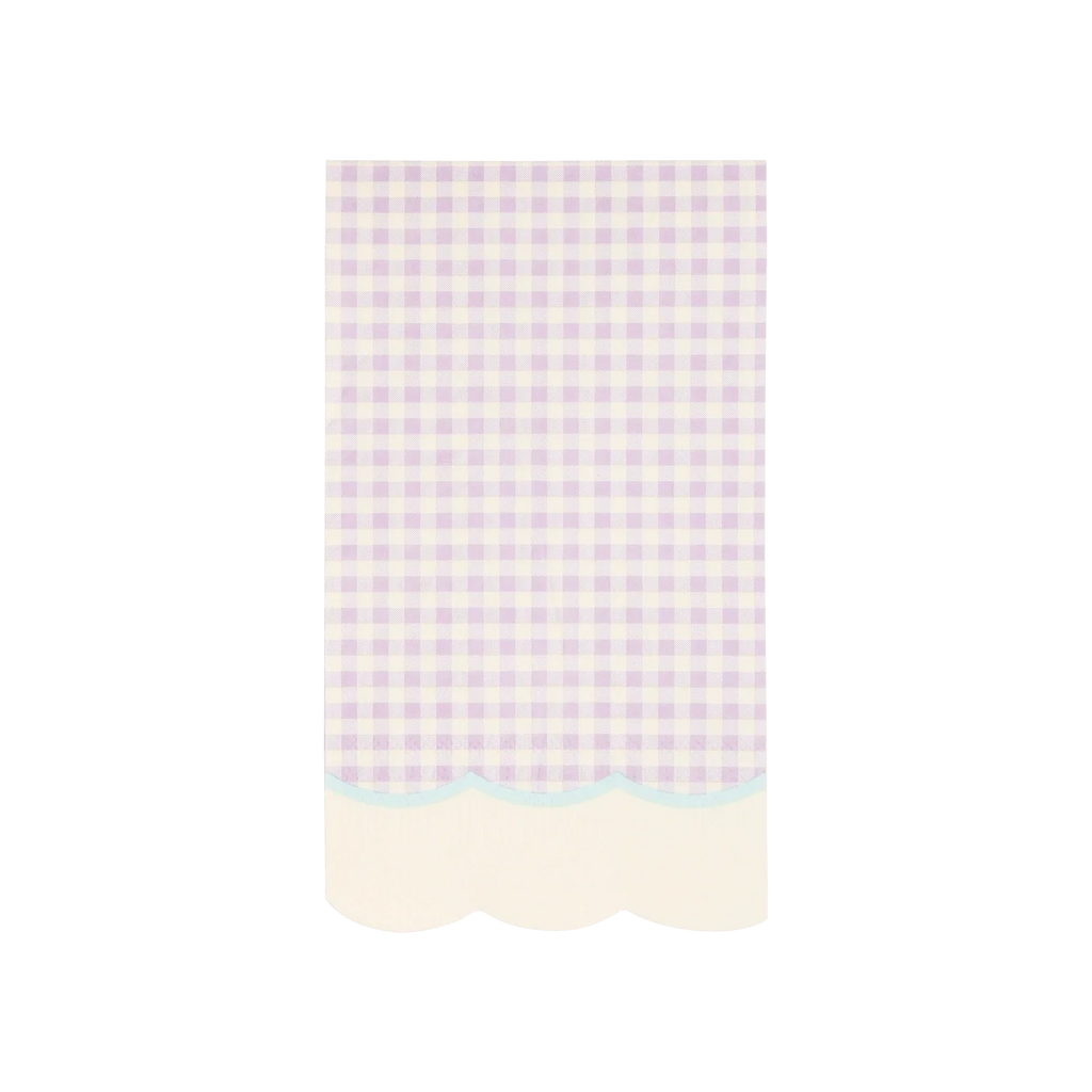 Pastel Gingham Party Napkins x 24 - Pastel Party Supplies Paper Napkins Pastel Gingham Party Napkins x 24