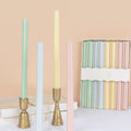 Pastel Striped Table Candles x 8 | Meri Meri Candle Pastel Striped Table Candles x 8