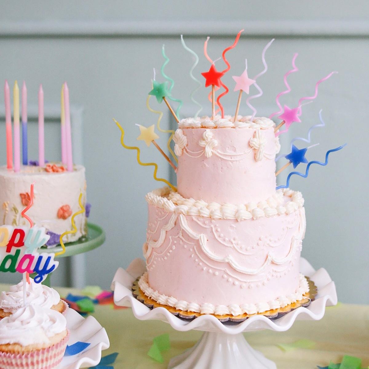Pastel Swirly Party Candles x 20 | Meri Meri Birthday Candles Pastel Swirly Party Candles x 20