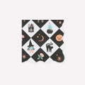 Patchwork Halloween Small Party Napkins x 16 | Meri Meri party napkins Patchwork Halloween Small Party Napkins x 16