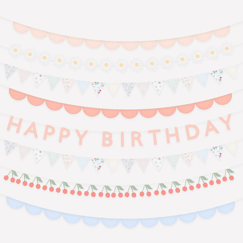 Patchwork Party Garland Set | Meri Meri Bunting Patchwork Party Garland Set