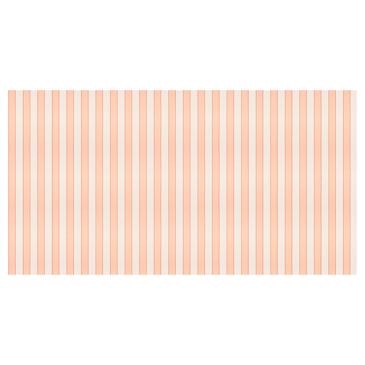 Peach Striped Paper Party Tablecloth | Meri Meri Tableware Peach Striped Paper Party Tablecloth