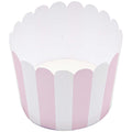 Pink And White Stripe Baking Cups x 12 Cake Decorating Supplies Pink And White Stripe Baking Cups x 12