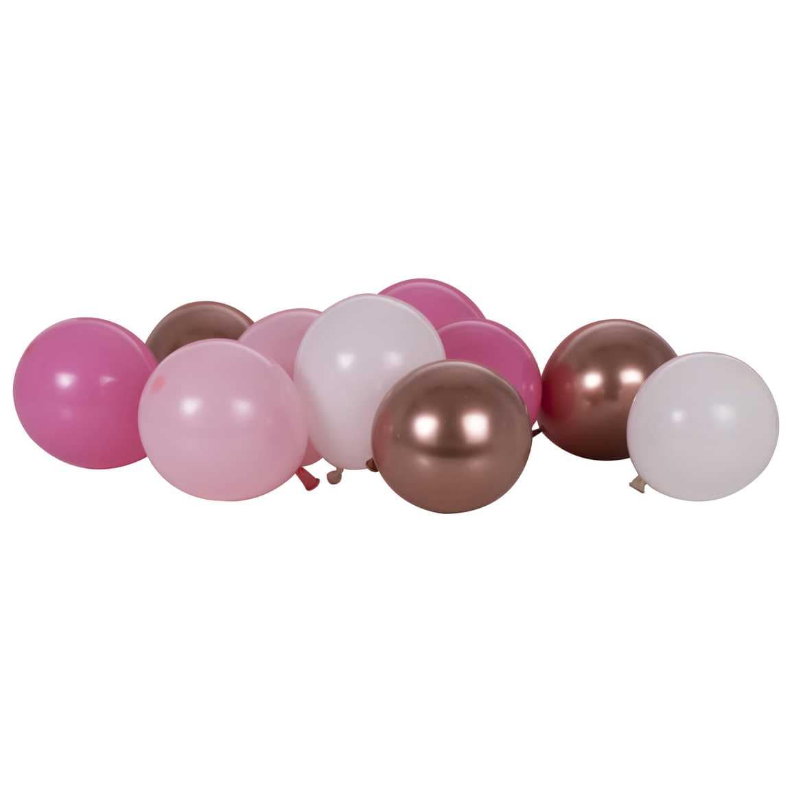 Balloons Pink Blush & Rose Gold Balloon Mosaic 40 x Balloon Pack