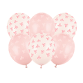 Pink Bow Latex Balloons x 6 - Pink Bow Party Decorations Balloons Pink Bow Latex Balloons x 6