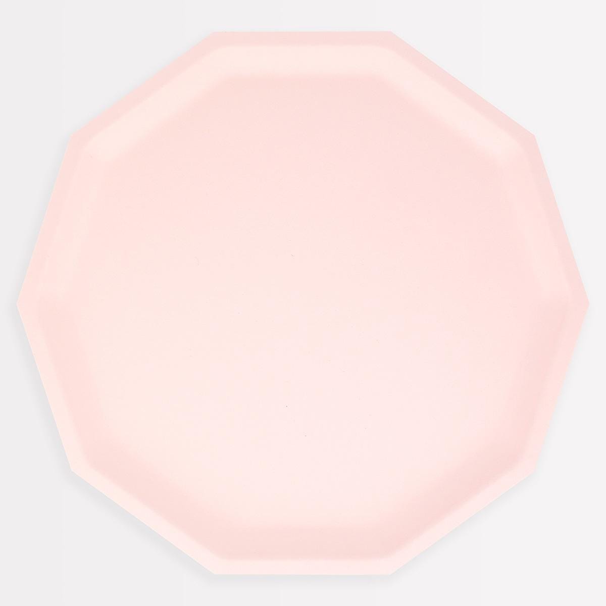 Pink Decagon Compostable Dinner Party Plates x 8 | Meri Meri party plates Pink Decagon Compostable Dinner Party Plates x 8