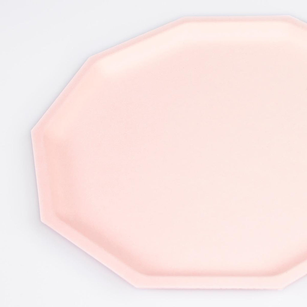 Pink Decagon Compostable Side Party Plates x 8 | Meri Meri party plates Pink Decagon Compostable Side Party Plates x 8