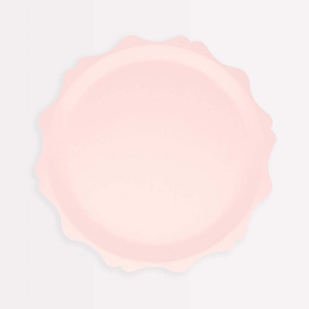 Pink Decorative Edge Compostable Side Party Plates x 8 | Meri Meri party plates Pink Decorative Edge Compostable Side Party Plates x 8