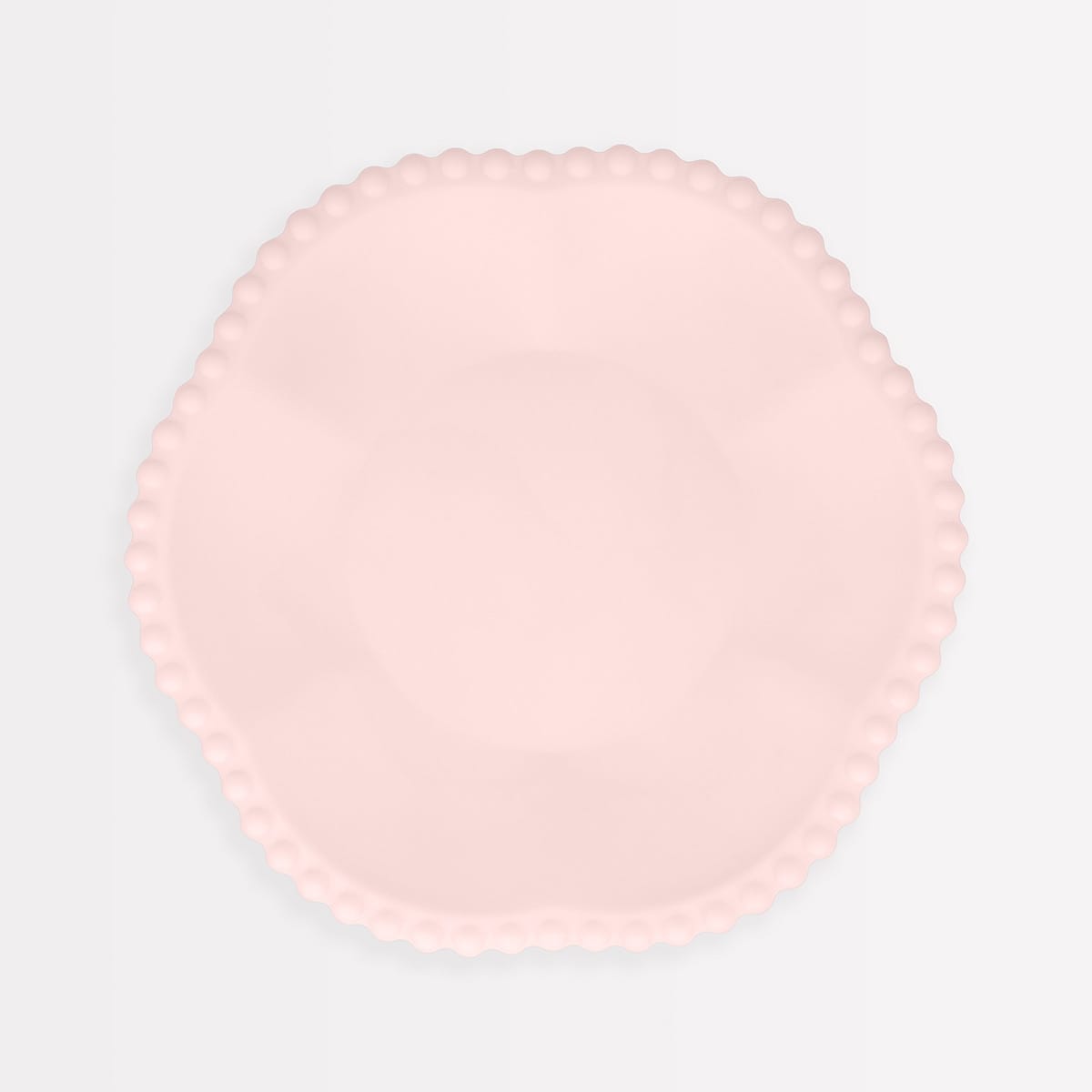 Pink Dot Edged Flower Compostable Side Party Plates x 8 | Meri Meri party plates Pink Dot Edged Flower Compostable Side Party Plates x 8