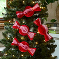 Pink & Red Christmas Honeycomb Sweets - Pack of 4 christmas decorations Pink & Red Christmas Honeycomb Sweets - Pack of 4
