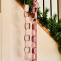Pink & Red Paper Chains x 48 | Hootyballoo Christmas Decorations Bunting Pink & Red Paper Chains x 48