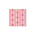 Pink & Red Signature Bow Small Party Napkins x 20 - Bow Party Bonjour Fête Paper Napkins Pink & Red Signature Bow Small Party Napkins x 20