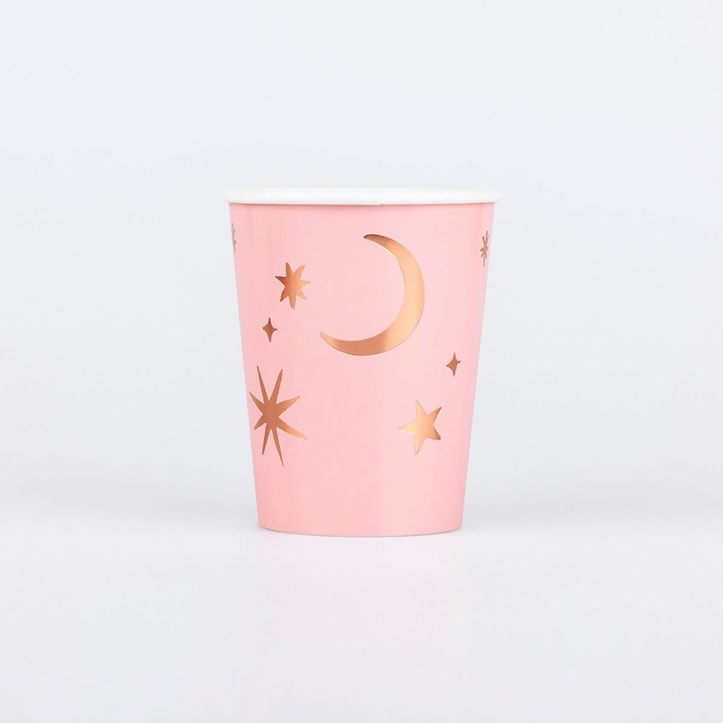 Pink Witch Party Cups x 8 | Meri Meri Halloween Table party cups Pink Witch Party Cups x 8