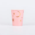Pink Witch Party Cups x 8 | Meri Meri Halloween Table party cups Pink Witch Party Cups x 8