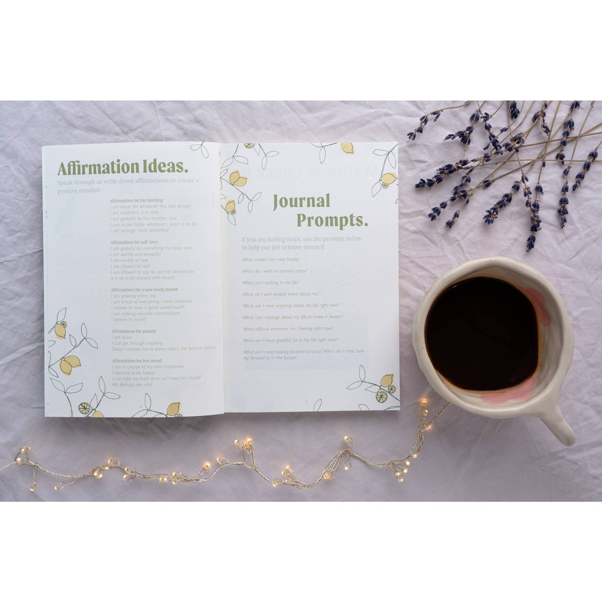 Recycled Wellness Prompted Gratitude Journal