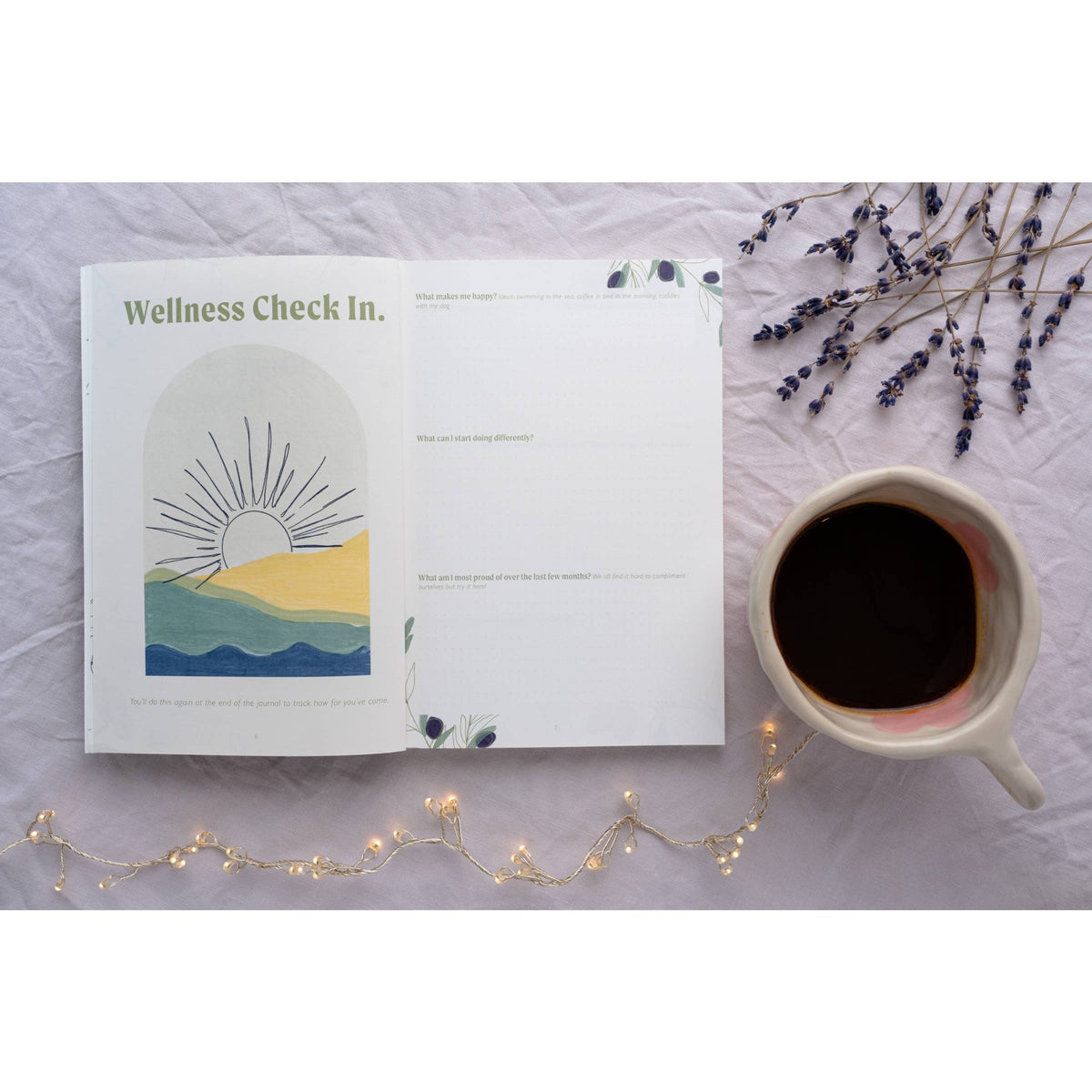 Recycled Wellness Prompted Gratitude Journal