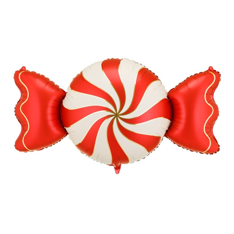Red & Beige Candy Foil Balloon (45 inch) Christmas Balloons Foil Balloon Red & Beige Candy Foil Balloon