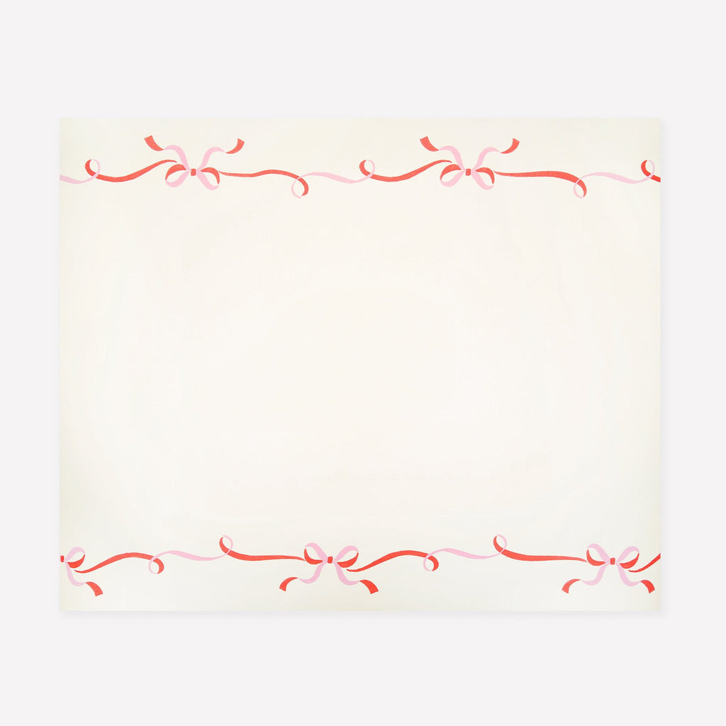 Ribbon Bow Christmas Paper Table Runner | Meri Meri Christmas Bows Tableware Ribbon Bow Christmas Paper Table Runner