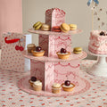 Rococo Cherries 3 Tier Cake Stand - Cherry Party Decorations cake stand Rococo Cherries 3 Tier Cake Stand