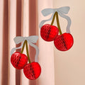 Rococo Cherries Honeycombs - Pack of 2 Banners Rococo Cherries Honeycombs - Pack of 2