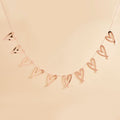 Party & Celebration Rose Gold Heart Garland