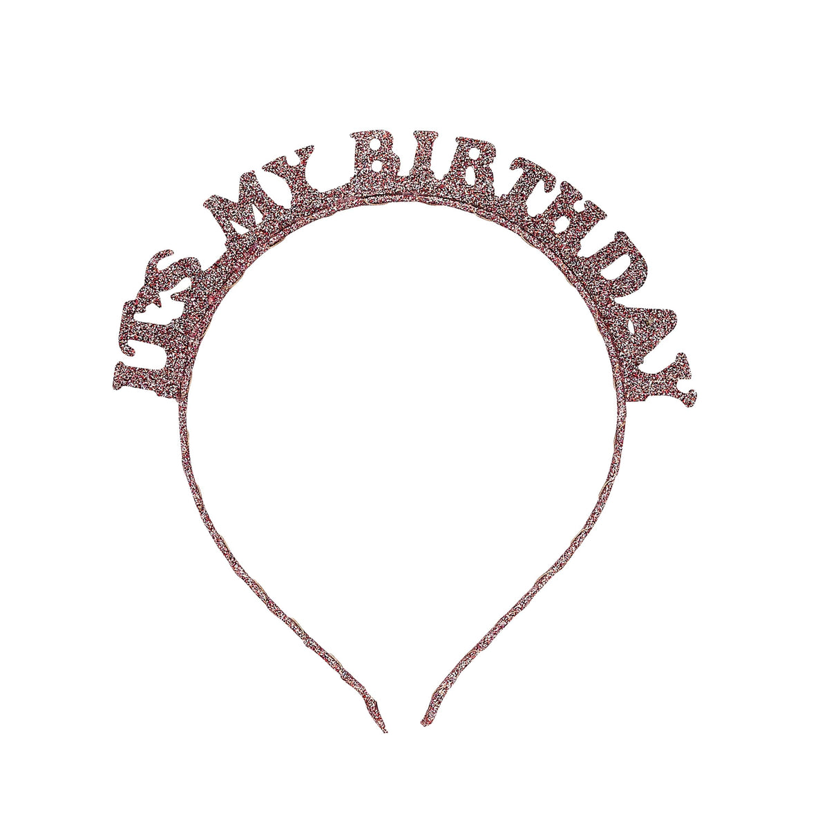 Rose Gold It's My Birthday Glitter Headband Party Accessories Rose Gold It's My Birthday Glitter Headband
