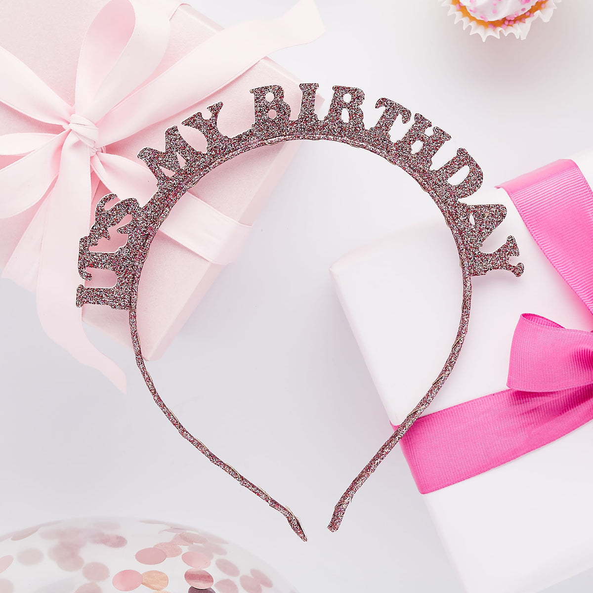 Rose Gold It's My Birthday Glitter Headband Party Accessories Rose Gold It's My Birthday Glitter Headband