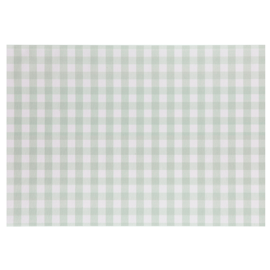 Sage Green Gingham Party Table Runner tabel runner Sage Green Gingham Party Table Runner