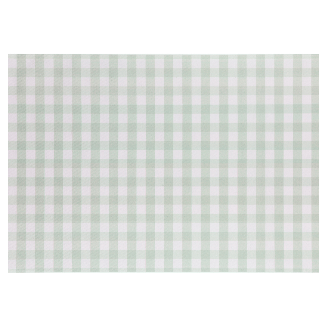 Sage Green Gingham Party Table Runner tabel runner Sage Green Gingham Party Table Runner