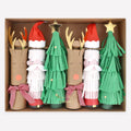 Santa, Reindeer & Tree Christmas Crackers x 6 | Meri Meri Christmas Crackers christmas crackers Santa, Reindeer & Tree Christmas Crackers x 6