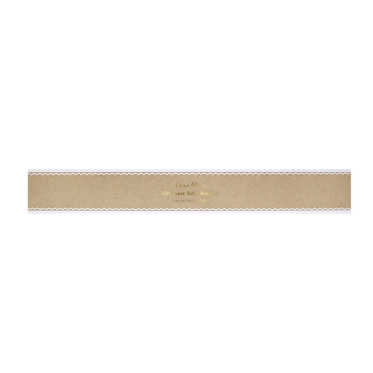 Scalloped Edge Kraft Paper Table Runner | Meri Meri Tableware Scalloped Edge Kraft Paper Table Runner