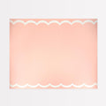 Scalloped Edge Pink Paper Table Runner | Meri Meri Tableware Scalloped Edge Pink Paper Table Runner