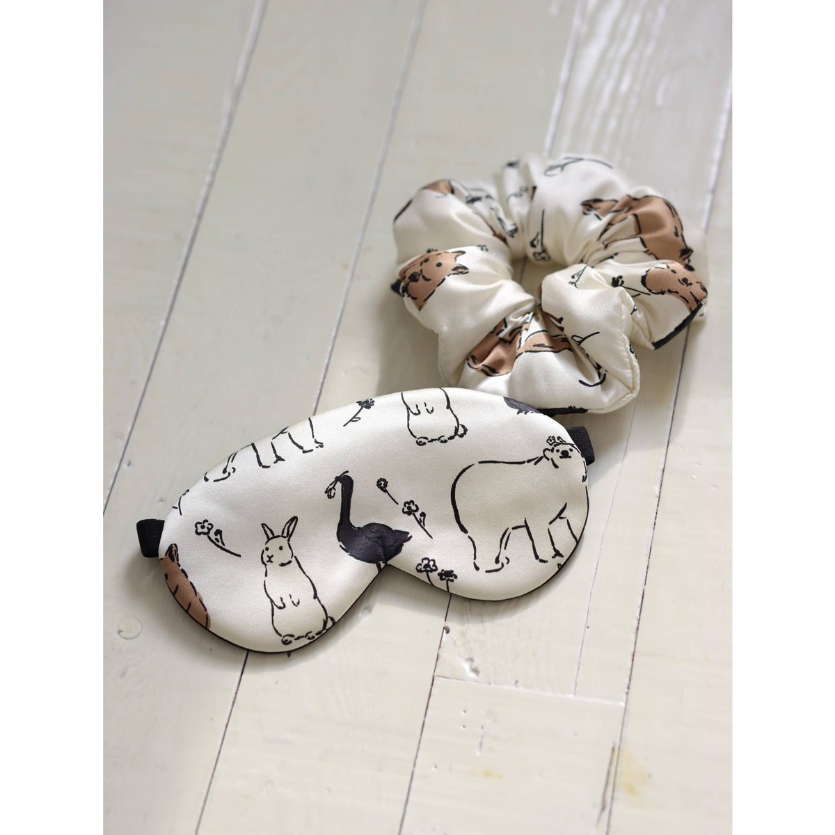 Silk Pillowcase, Eye Mask & Scrunchie Sleep Gift Set